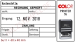 Buchungsstempel mit verstellbarem Datum Printer 11