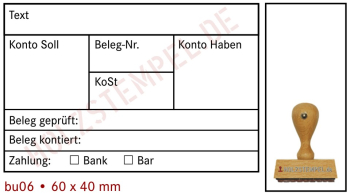 Buchungsstempel Holz 06