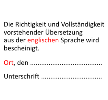 Bestätigungsvermerk 2 Printer