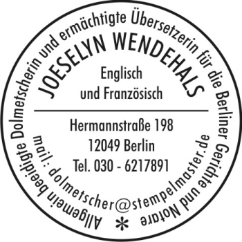 Holzstempel Siegelstempel 09