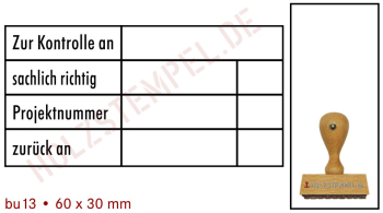 Buchungsstempel Holz 13