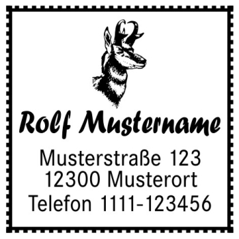 Gamskopf Motivstempel