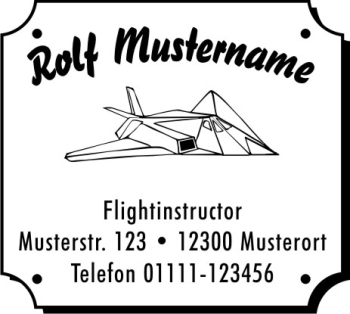 F117 Motivstempel