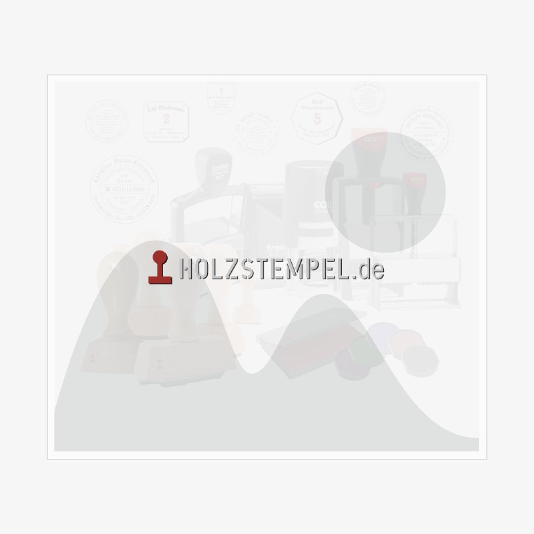 110 x 40 mm Eigenes Stempellayout hochladen