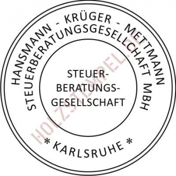 2 zeiliges Siegel Steuerberatungsgesellschaft - S2045