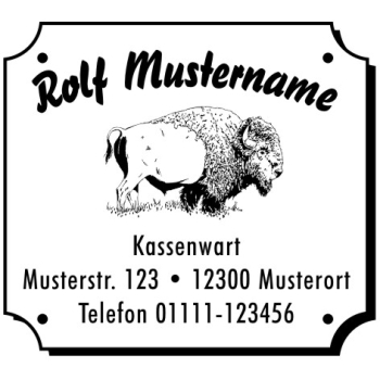 Bison Motivstempel