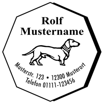 Dackel Motivstempel