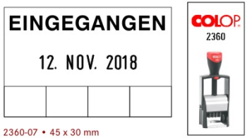 EINGEGANGEN-Stempel
