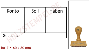 Buchungsstempel Holz 17